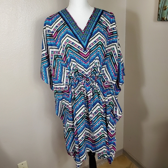 Riveria Sun Caftan/Cover Up   One Sz. - Picture 1 of 10